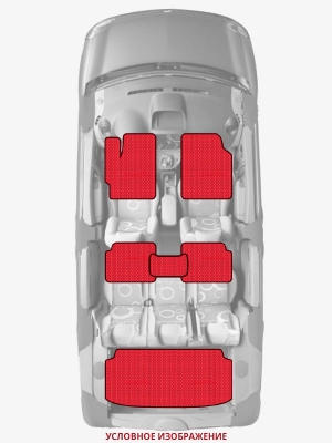 ЭВА коврики «Queen Lux» комплект для Ford C-Max Energi